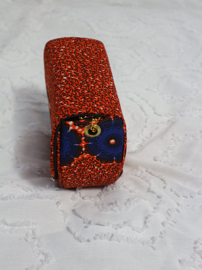 Red African Print Shoulder Bag